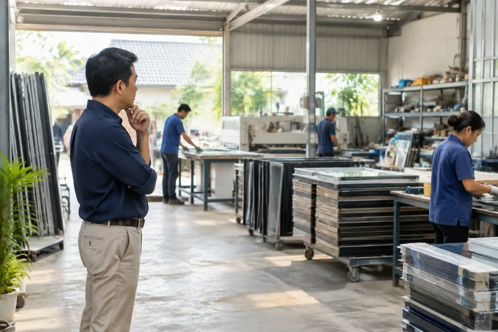 Chủ doanh nghiệp Việt Nam quan sát toàn bộ quy trình vận hành tại cơ sở kinh doanh để đánh giá sự sẵn sàng trước khi triển khai website mới